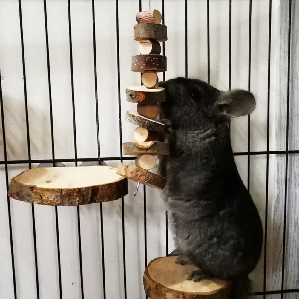 Pet Chew Toy Apple Wooden Material Tooth Grinding Toys for Hamster Chinchilla Rabbit Small Animals Pet Cage Pendant Rabbit Toys
