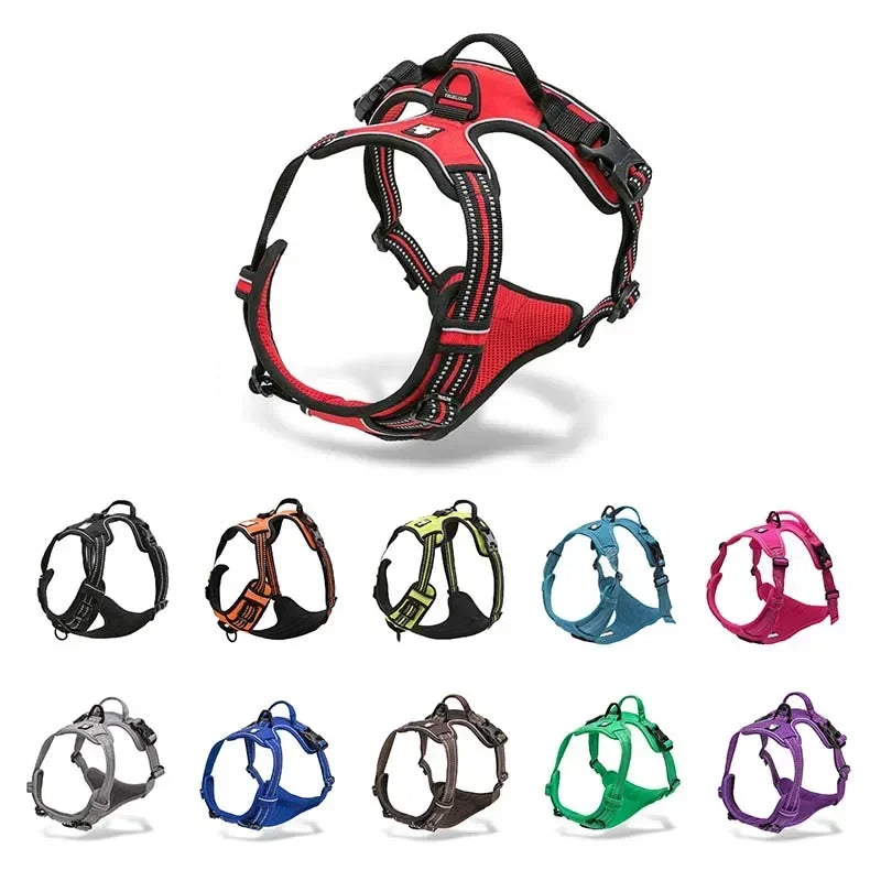 Dog Harness No Pull Pet Harness Adjustable Soft Padded Dog Vest Reflective No Choke Petvest Easy Control Handle TLH5651