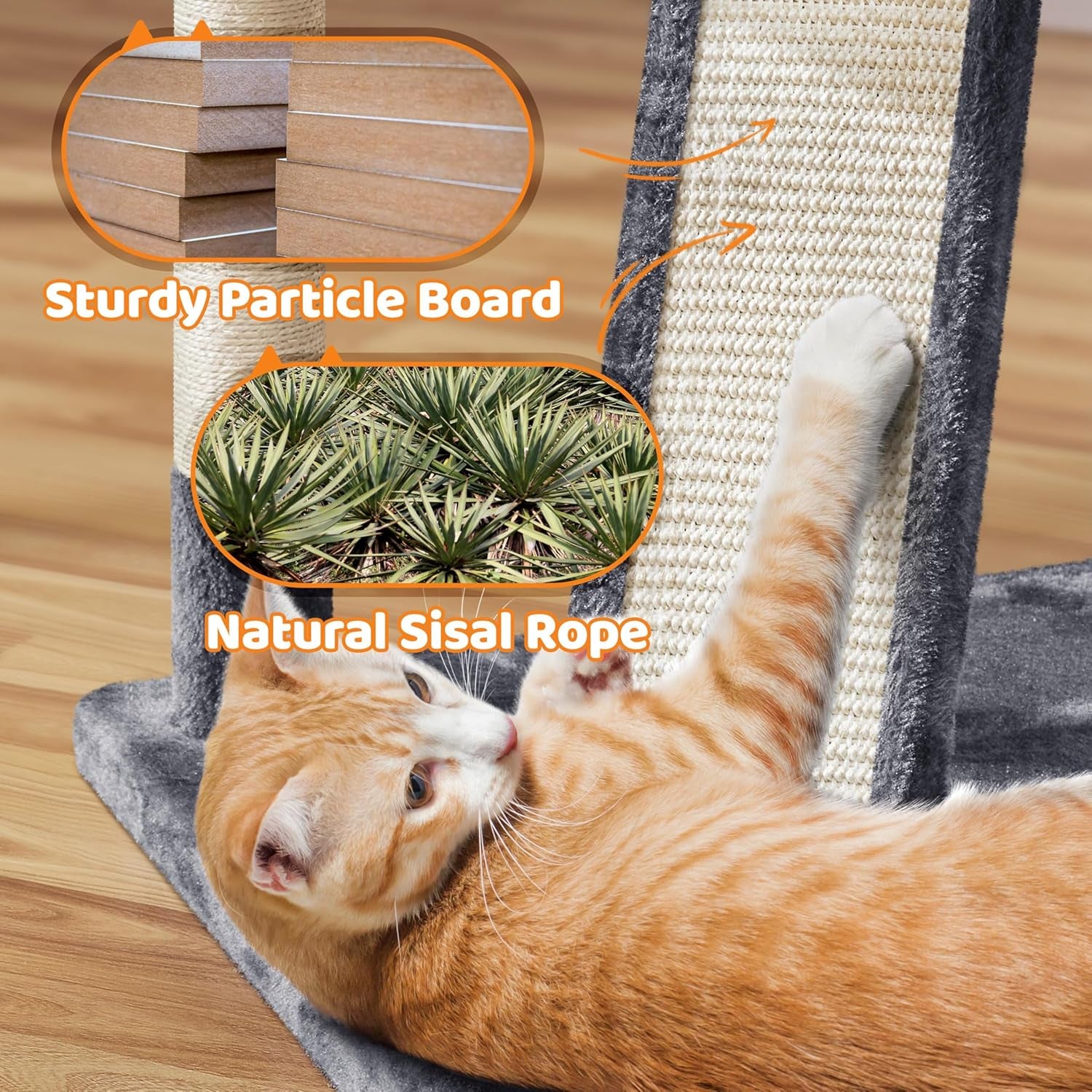 68.5In Cat Tree Multi-Level Cat Tower with Large Condo＆Cozy Perches Stable Pet Play House W/Sisal-Covered Scratching Posts＆Board for Indoor Cats, Dark Gray