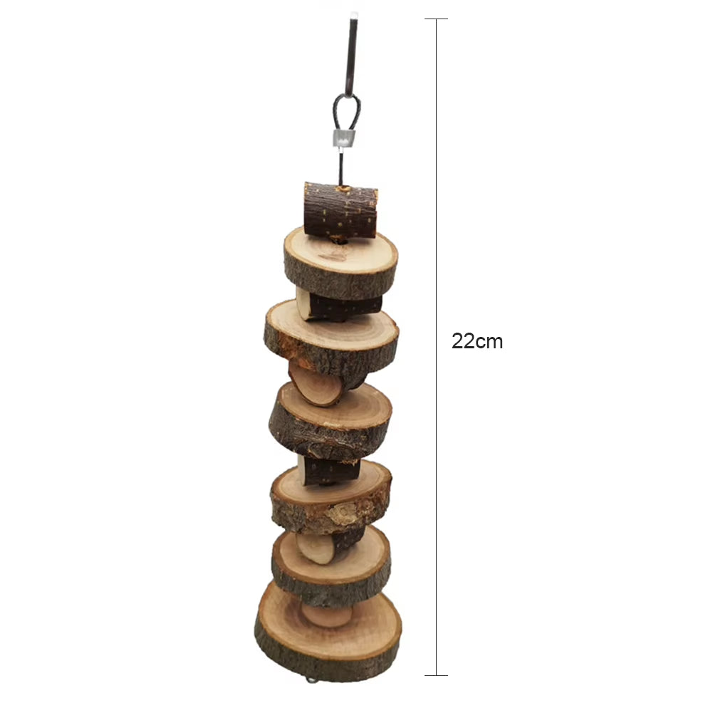 Pet Chew Toy Apple Wooden Material Tooth Grinding Toys for Hamster Chinchilla Rabbit Small Animals Pet Cage Pendant Rabbit Toys